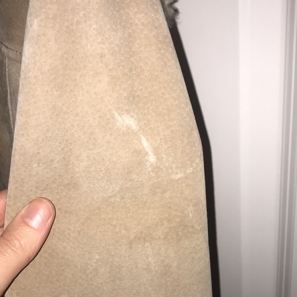 Wilsons Leather tan suede coat women XL brown cream - Picture 11 of 17